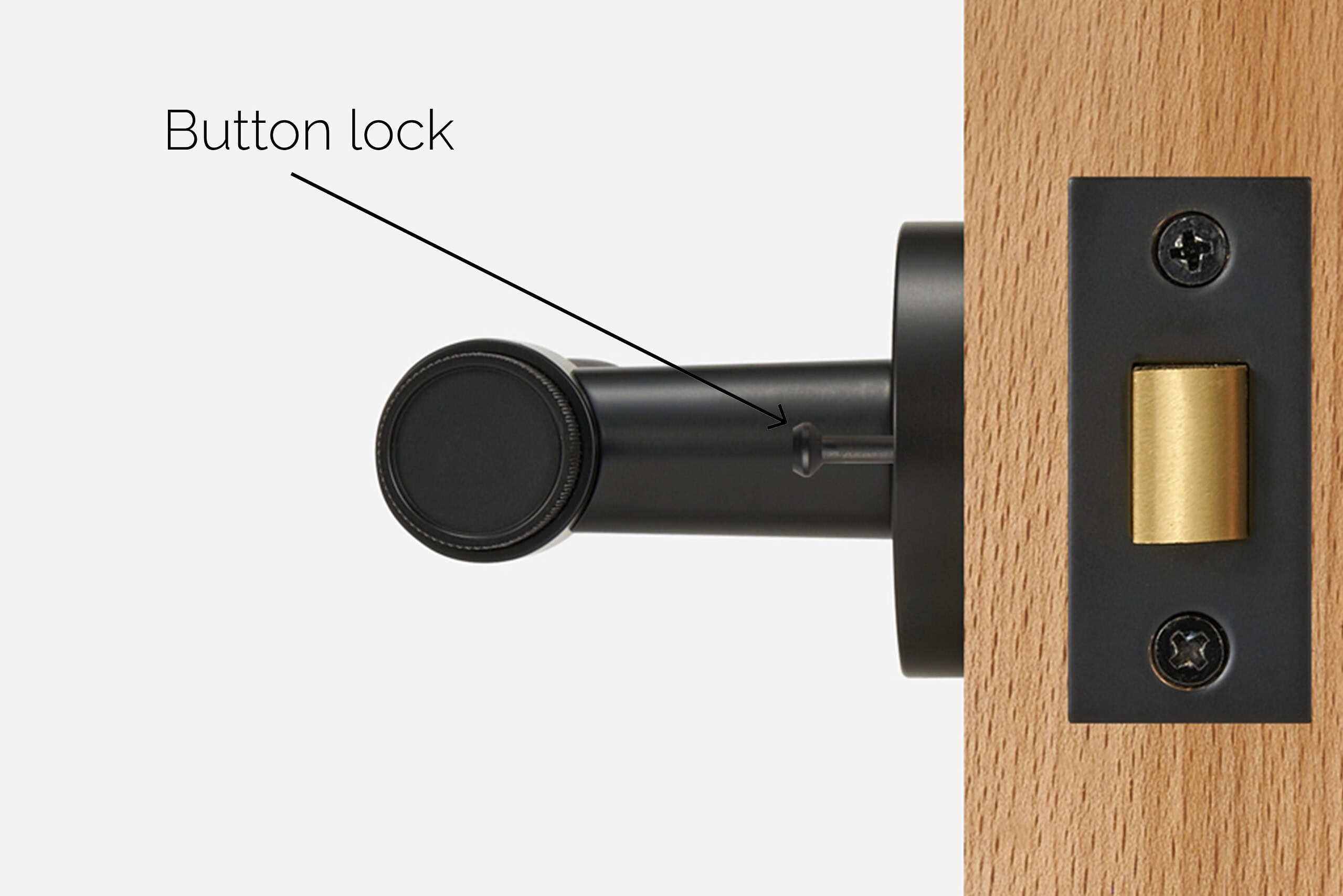 Privacy Set – Button Style Handle