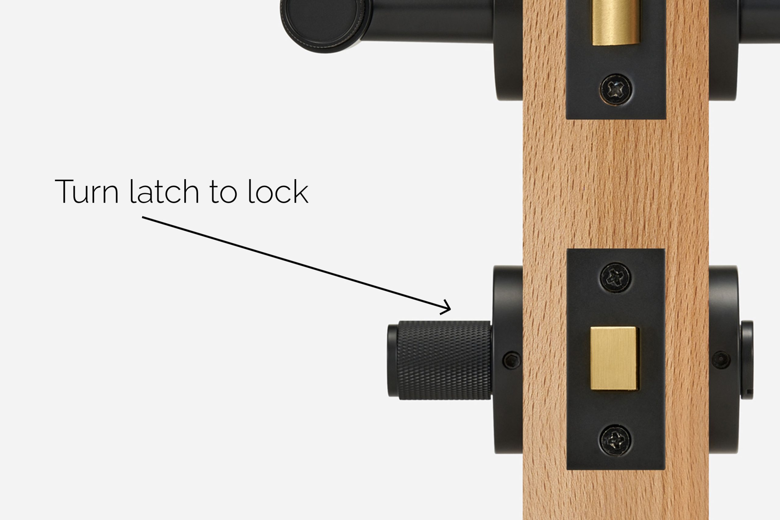 Turn Latch Privacy Set​ Handle