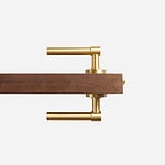 Brescia - Matte Black Brass Lever Handle - Architectural Hardware - Matte Black Brass Lever Handle