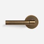 Brescia - Matte Black Brass Lever Handle - Architectural Hardware - Matte Black Brass Lever Handle