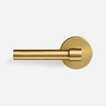 Brescia - Matte Black Brass Lever Handle - Architectural Hardware - Matte Black Brass Lever Handle