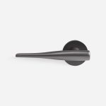 Glasgow - Gunmetal Brass Lever Handle - Door Handles - Matte Black Brass Lever Handle