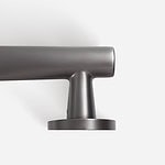 Glasgow - Gunmetal Brass Lever Handle - Door Handles - Matte Black Brass Lever Handle