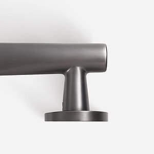 Glasgow - Gunmetal Brass Lever Handle - Door Handles - Matte Black Brass Lever Handle