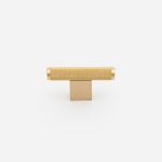 Lecce - Knurled Matte Black Brass Handle - Architectural Hardware - Matte Black Brass