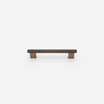 Lecce - Knurled Matte Black Brass Handle - Architectural Hardware - Matte Black Brass