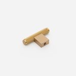 Lecce - Knurled Matte Black Brass Handle - Architectural Hardware - Matte Black Brass