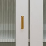 Lecce - Knurled Matte Black Brass Handle - Architectural Hardware - Matte Black Brass