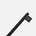 Lecce - Knurled Matte Black Brass Pull - Architectural Hardware - Knurled Matte Black Brass