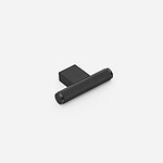 Lecce - Knurled Matte Black Brass Pull - Architectural Hardware - Knurled Matte Black Brass
