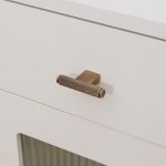 Lecce - Knurled Matte Black Brass Handle - Architectural Hardware - Matte Black Brass