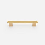 Lecce - Knurled Brushed Brass Handle - Architectural Hardware - Knurled Brushed Brass
