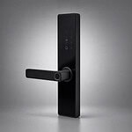 DU4 - Fermo Smart Lock Handle - Marble Knobs - Arabescato Marble Knob